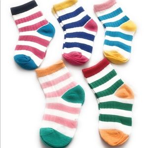 Toddler Fun Stripes Cotton Blend Socks